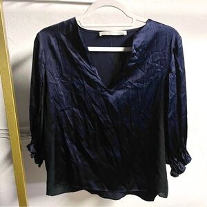 Ulla Johnson Silk Blue Blouse
